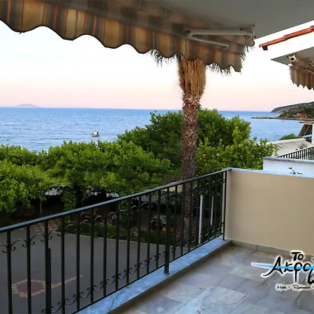 Akrogiali Hotel Restaurant Xiropigado Exterior photo