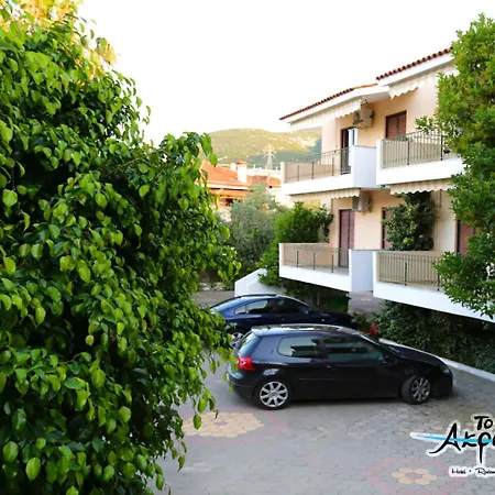Akrogiali Hotel Restaurant Xiropigado Exterior photo